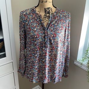 Anthropologie floral printed blouse